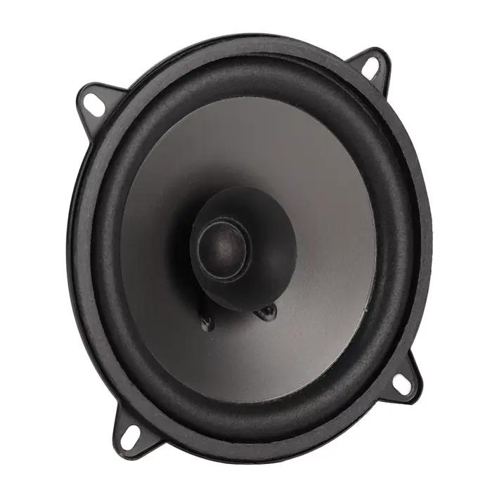 Haut-parleur coaxial Qiilu 5 pouces puissant pour système audio automobile noir résistant à la chaleur et à l'usure pour usage quotidien et voyage