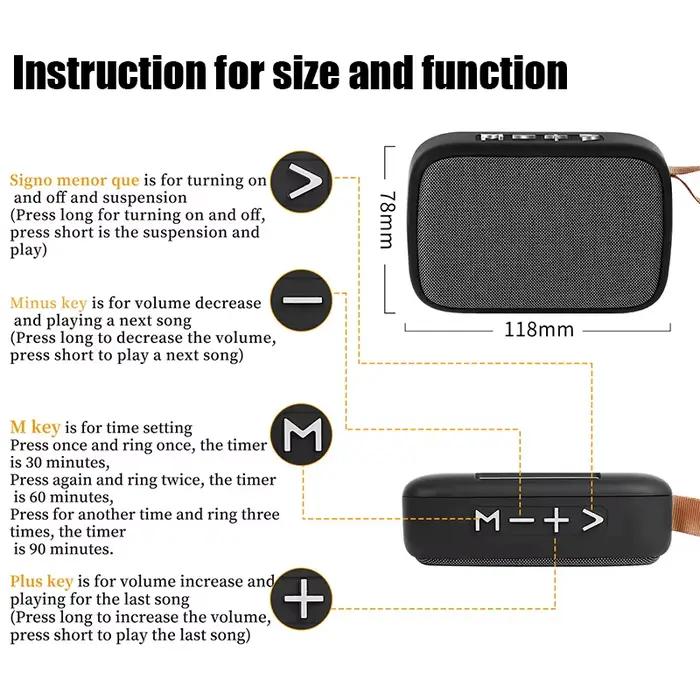Haut-parleurs Bluetooth TWS 2024 Portable Oxford pour extérieur colonne sans fil son surround 3D musique stéréo imperméable