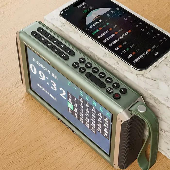Enceinte Bluetooth sans fil F53 avec écran LED de 4