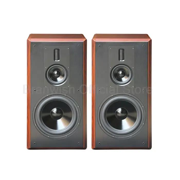 Enceinte Bibliothèque Haut-parleurs HiFi Bois pour Maison Musique Home Cinema Studio Musique Occasions Spéciales