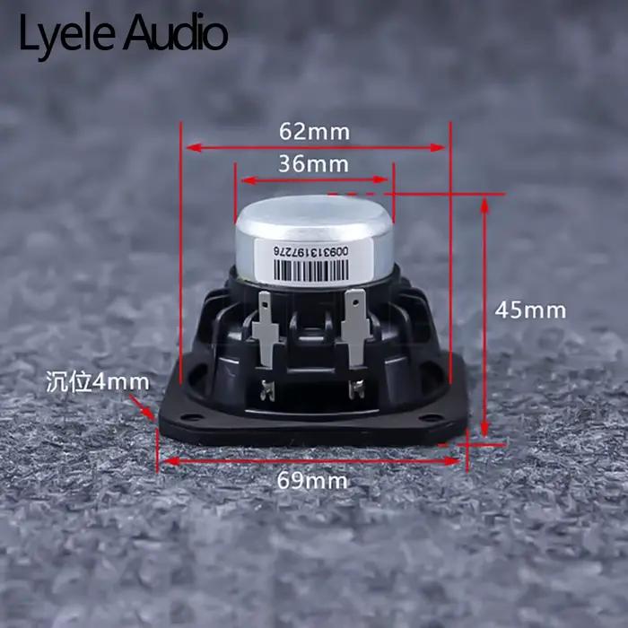 Lyele Audio 2.5 pouces haut-parleur gamme complète 15W HiFi maison portable bibliothèque
