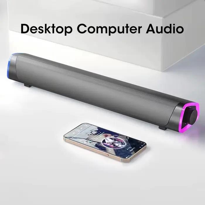 Barre de son sans fil Bluetooth, haut-parleur d'ordinateur, son surround 4D, caisson de basses pour ordinateur portable MACBOOK, lecteur de musique