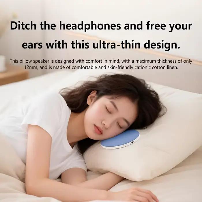 Haut-parleur Bluetooth portable pour oreiller