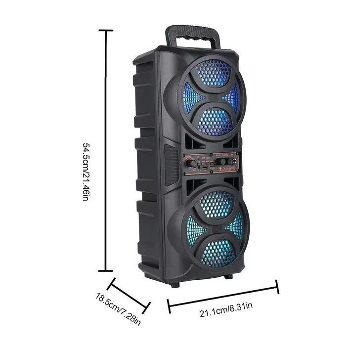 Haut-parleur Portable, Support USB/TF/AUX/FM/BT/MIC