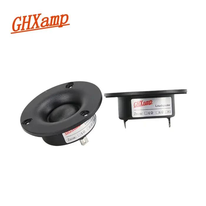 GHXAMP 30KHZ dôme soie Tweeter haut-parleur haut de gamme 3 pouces 70mm 8OHM 15W Super aigus HIFI néodyme bibliothèque Home cinéma 1 paires
