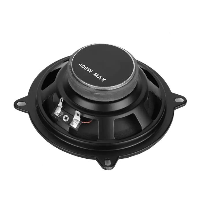 Haut-parleur coaxial Qiilu 5 pouces puissant pour système audio automobile noir résistant à la chaleur et à l'usure pour usage quotidien et voyage