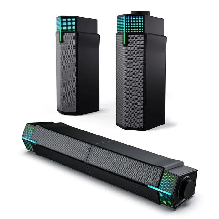 Jeecoo M20 haut-parleurs d'ordinateur Bluetooth pour moniteur de bureau PC