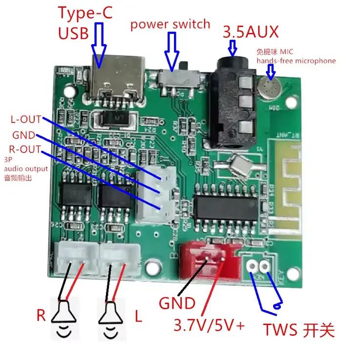 Nouvelle promotion de produit : Module haut-parleur multifonction DIY Bluetooth 5.3