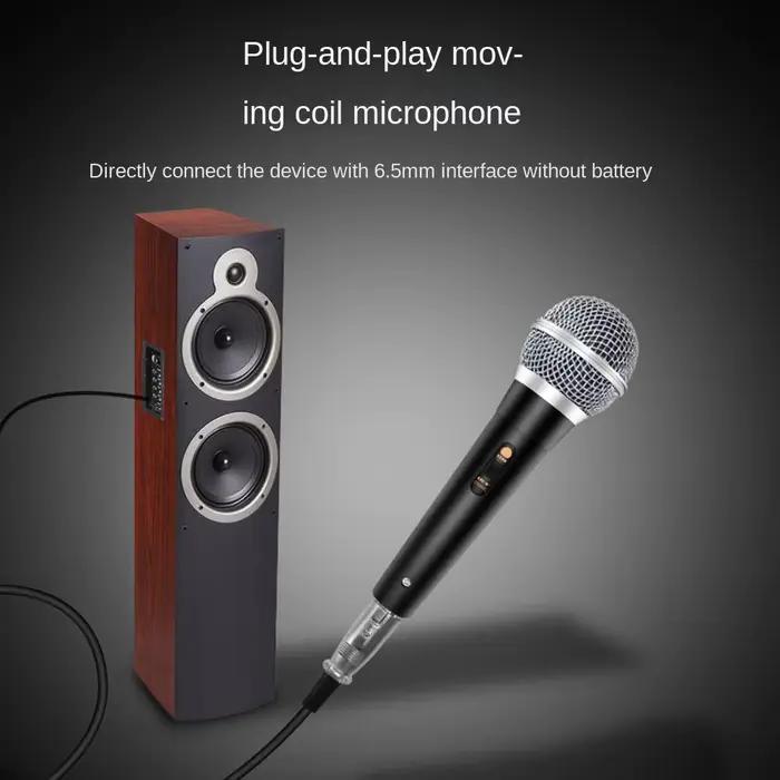 Microphone de karaoké dynamique filaire professionnel
