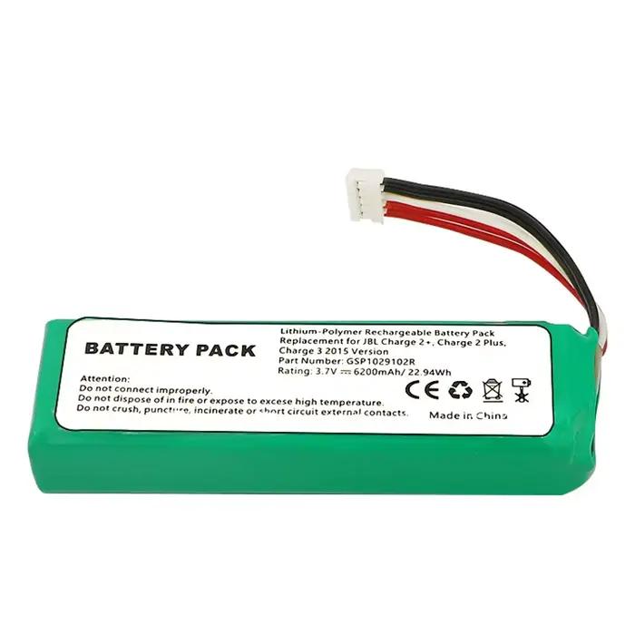 Batterie 6200mAh 3.7V pour batteries rechargeables JBL Charge 2 GSP 1029102 A pour haut-parleur JBL édition spéciale