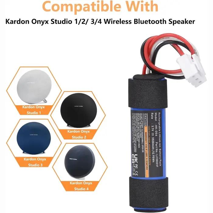Batterie de remplacement aste pour haut-parleur Bluetooth sans fil Harman Kardon Onyx Studio 1/2/3500