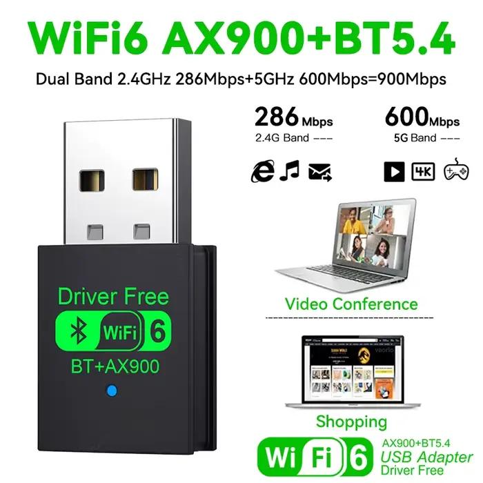 Adaptateur USB 2 en 1 900 Mbps sans pilote