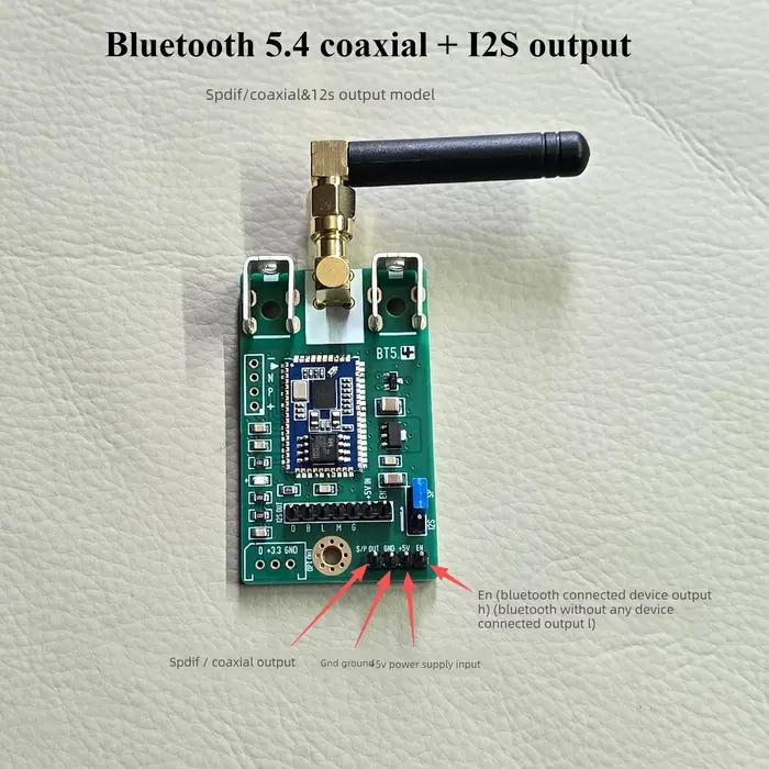 Carte de réception Bluetooth 5.3 Nvarcher avec Qualcomm QCC5171 pour audiophiles haut de gamme connectivité sans fil qualité audio haute qualité LDAC 96kHz sortie coaxiale I2S interface USB