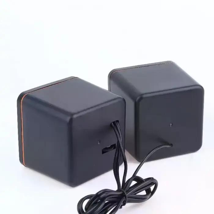 Haut-parleurs USB pour ordinateur avec microphone intégré - Système audio stéréo LED pour PC de bureau