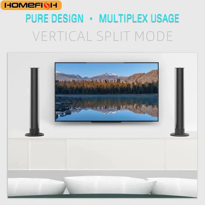 PHONEPACE barres son TV détachables 2 en 1 Bluetooth 5.3 2.2 canaux haut-parleur TV pour système de son Surround optique/Aux/USB
