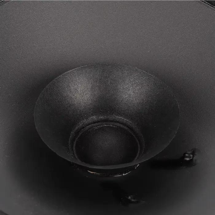 Haut-parleur coaxial Qiilu 5 pouces puissant pour système audio automobile noir résistant à la chaleur et à l'usure pour usage quotidien et voyage