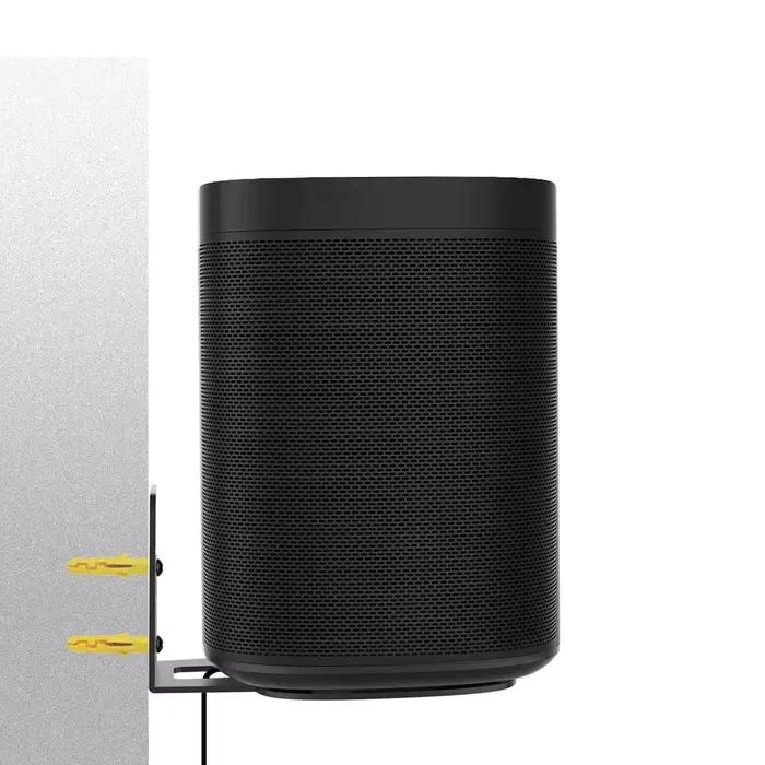 Support mural en métal pour haut-parleur intelligent Sonos One SL, noir