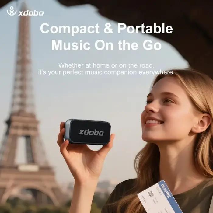 Enceinte Bluetooth portable XDOBO LUXE MiNi pour l'extérieur avec des effets sonores puissants prenant en charge la