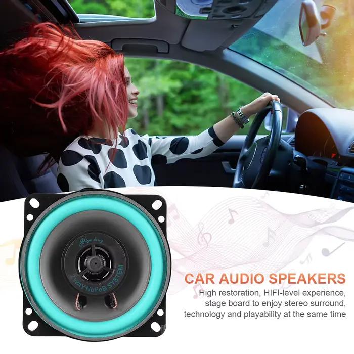 Haut-parleur de voiture 4/5/6,5 pouces 100/160W HiFi Coaxial Subwoofer Universel Audio Musique Stéréo Gamme Complexe de Fréquences Occasions Spéciales
