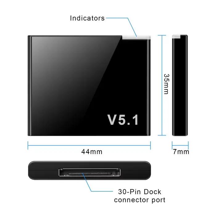 Pour iPhone iPod haut-parleur 30Pin I-WAVE Bluetooth musique Audio récepteur adaptateur Dock