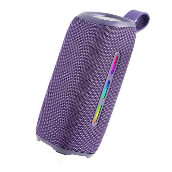 Ensemble de 2 enceintes Bluetooth étanches 30W avec lumière RGB et super basses pour fêtes en extérieur