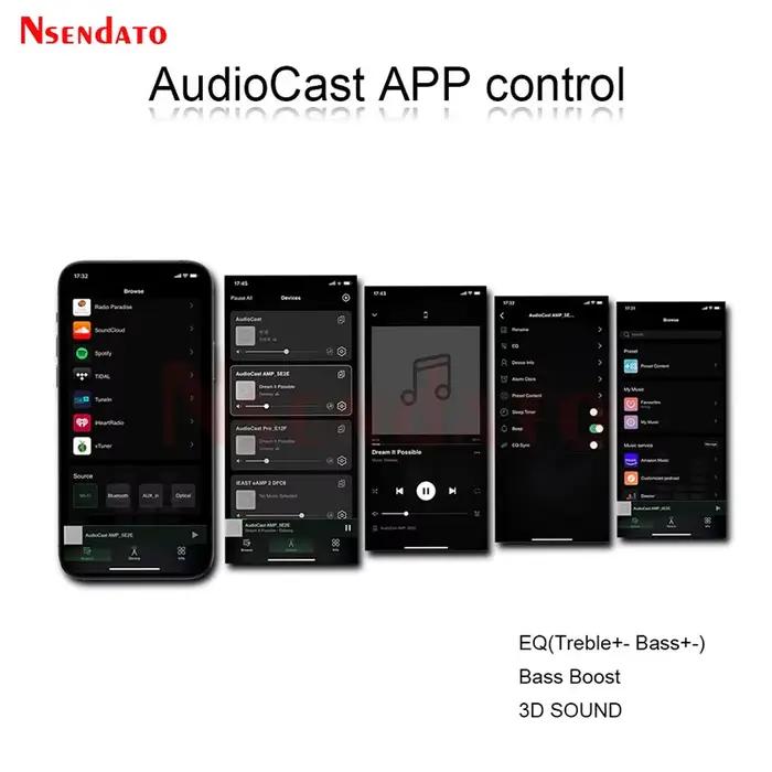 Amplificateur audio sans fil IEAST Audiocast AMP50 WiFi et BT V5.0