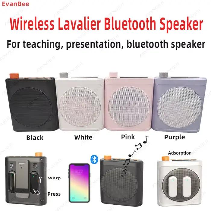 Mégaphone Bluetooth sans fil avec microphone à clipser