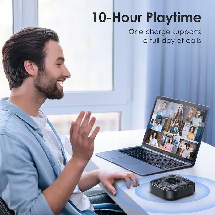 Haut-parleur de conférence sans fil EMEET 360 ° Microphone