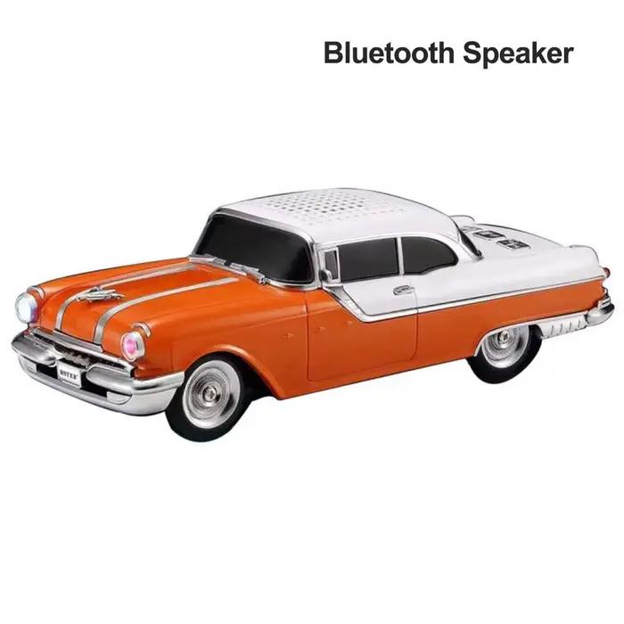 Haut-parleur Bluetooth Classique en Forme de Voiture Pontiac Boombox avec Fonction TWS et Carte Mémoire Compatible Occasions Spéciales