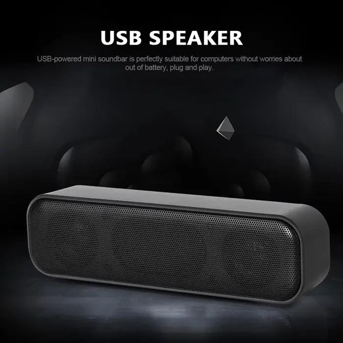 Barre De son haut-parleur Portable USB filaire ordinateur TV PC