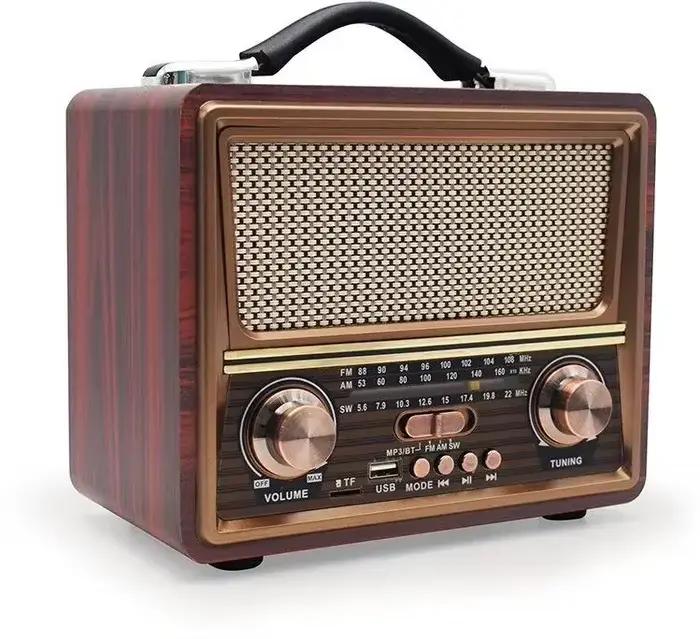 Haut-parleur Bluetooth sans fil stéréo en bois