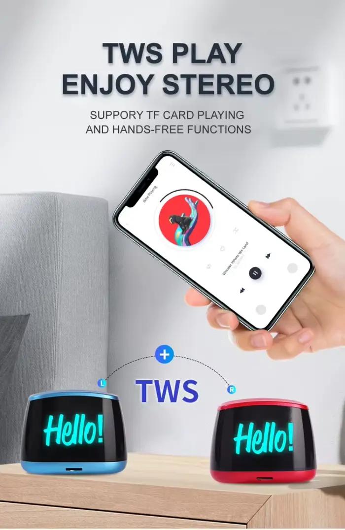 Mini haut-parleur Bluetooth personnalisé avec logo