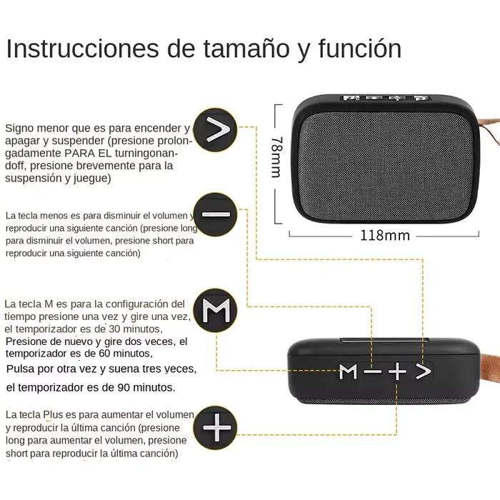 Mini haut-parleur Bluetooth en tissu