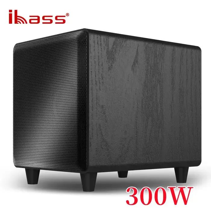 Ibass M10D Home 10 pouces caisson de basses actif 300W haut-parleurs haute puissance système de cinéma maison correspondant TV et ordinateur Echo haut-parleur mural
