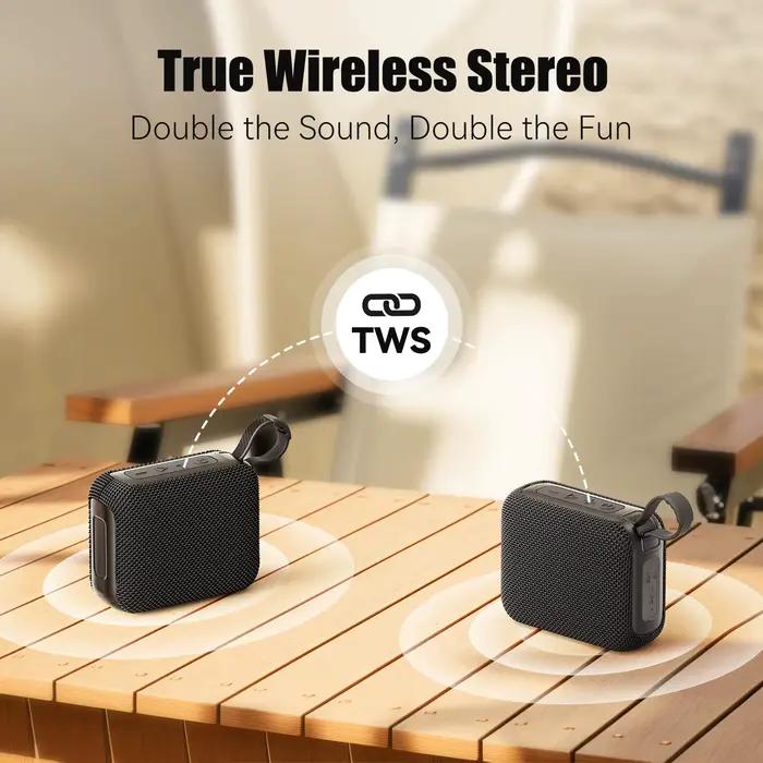 Haomuren Mini haut-parleur Bluetooth étanche Portable Sports de plein air caisson de basses