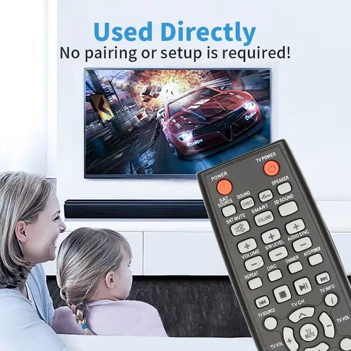 02434A Télécommande Pour Samsung Soundbar Système HW-E450 HW-E550 HW-E551 HW-F450 HW-E450ZA HW-E450/ZC HW-E550ZA