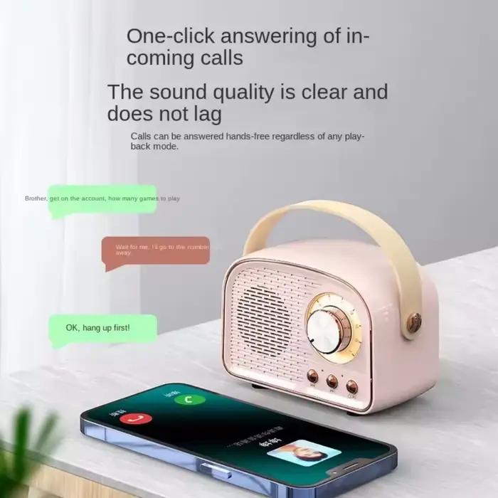 Mini haut-parleur Bluetooth rétro
