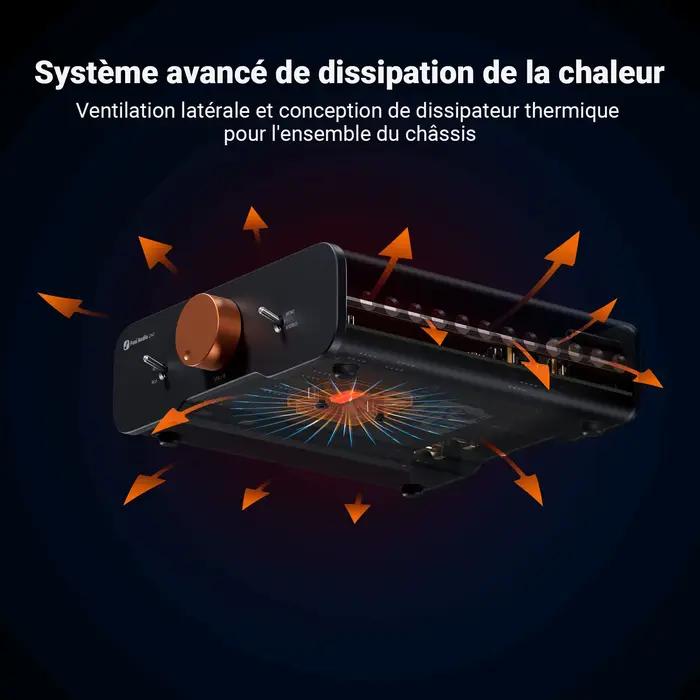 Amplificateur de puissance stéréo Fosi Audio ZA3 TPA3255 Classe D HiFi pour enceintes bibliothèque passives avec entrée RCA XLR pour audiophiles et passionnés de musique