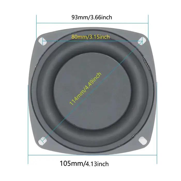 1/2 pièces 105 MM 4 pouces Diaphragme de plaque vibrante pour basses