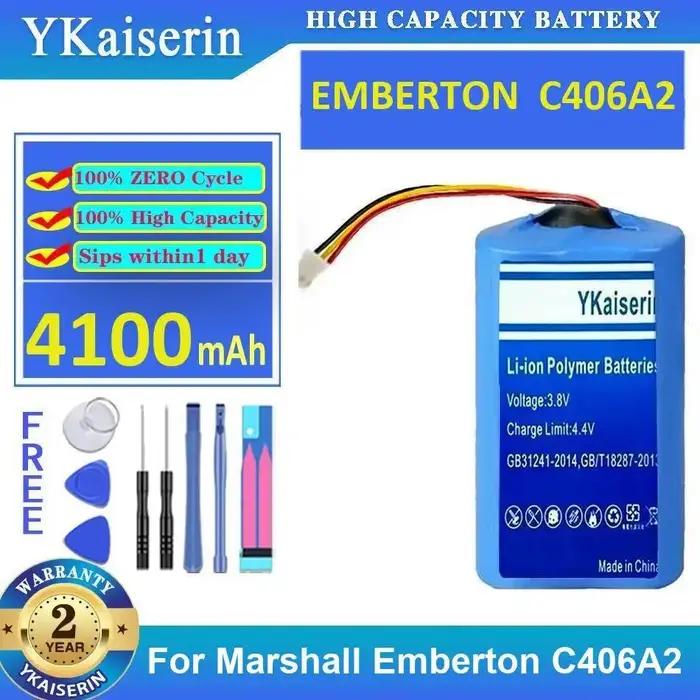 Batterie à longue durée de vie 3100-4100mAh pour haut-parleur Marshall Emberton c406a2 c406a3 PT18650-2S