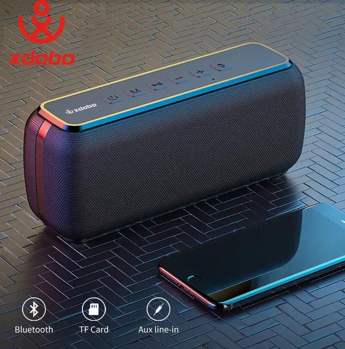 XDOBO X8 60W haut-parleurs extérieurs portables Bluetooth sans fil basse caisson de basses étanche 6600mAh fonction TWS Support TF/AUX