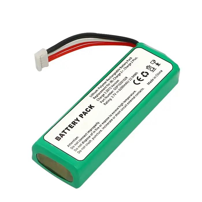 Batterie 6200mAh 3.7V pour batteries rechargeables JBL Charge 2 GSP 1029102 A pour haut-parleur JBL édition spéciale