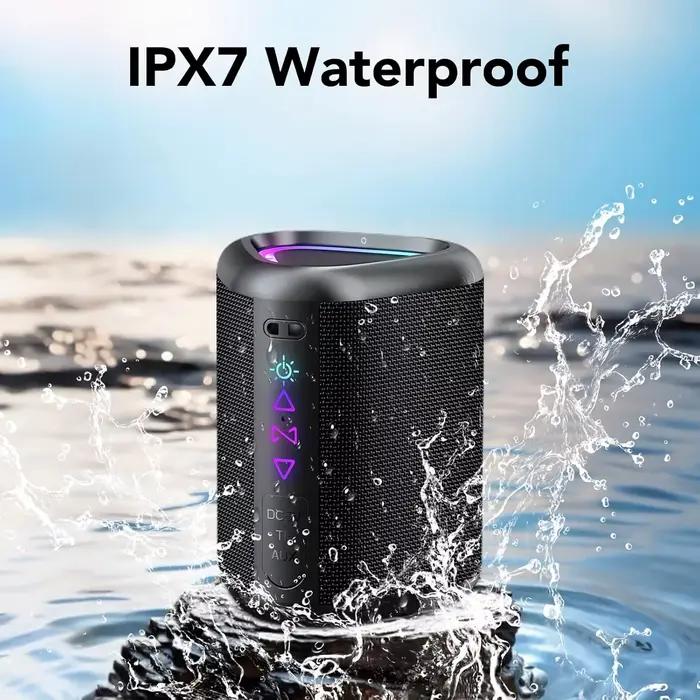 Enceinte Bluetooth, Enceintes sans fil portables 2026 avec lumière LED