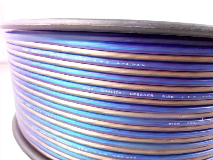 Câble de haut-parleur en cuivre pur 256, câble audio, câble de connexion audio