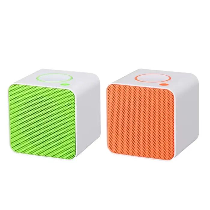 Mini haut-parleur Bluetooth sans fil carré avec fonction Aux