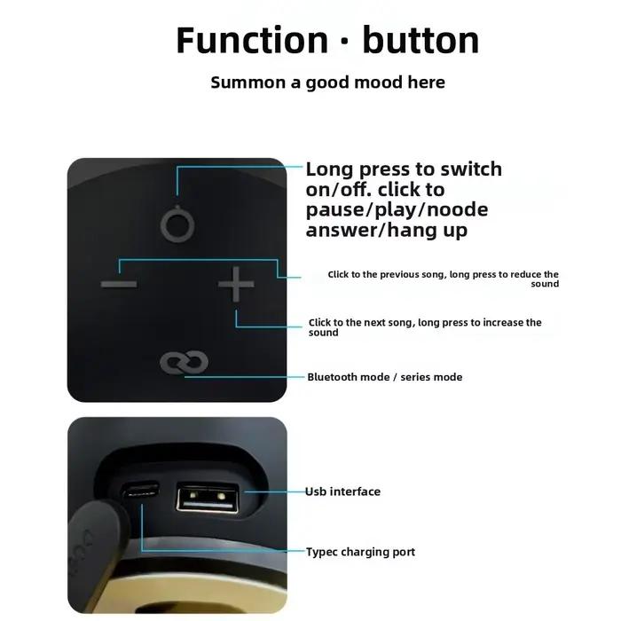 Haut-parleur Bluetooth sans fil Alaxe avec 360 °