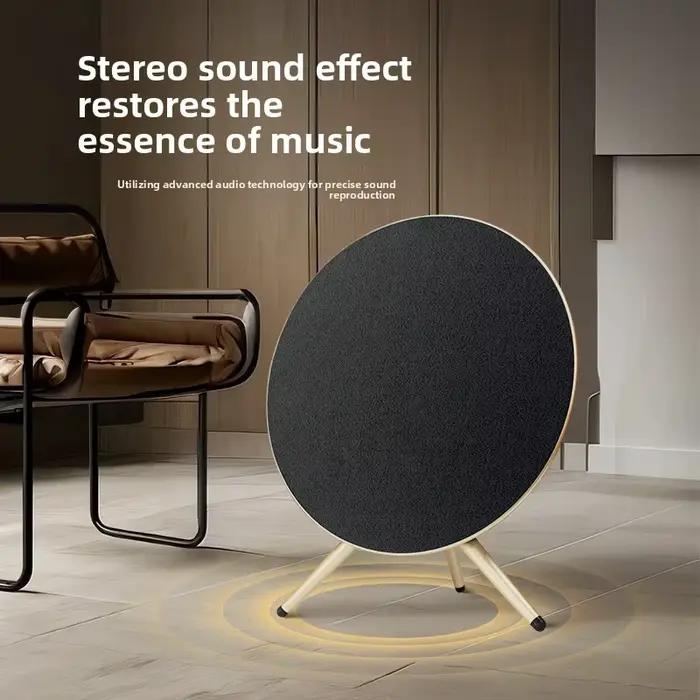Enceinte Bluetooth d'extérieur portable sans fil en forme d'OVNI avec basses puissantes pour usage domestique