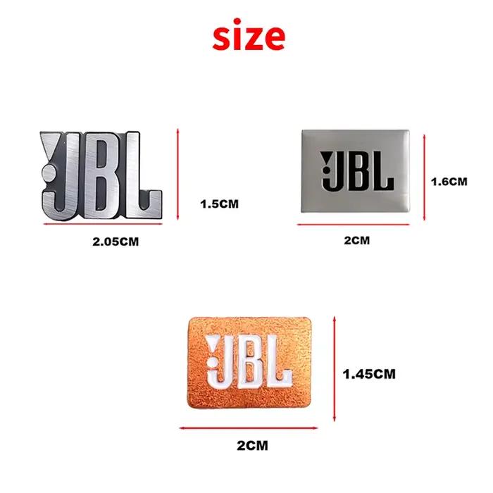 Étiquettes audio 3D JBL métalliques pour voiture personnalisation intérieure haut-parleurs stickers décoratifs automobilistes
