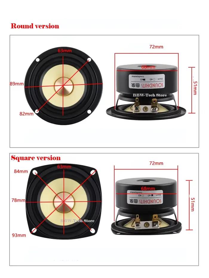 Haut-parleur 15 30W 3 pouces 4ohm ~ 8ohm