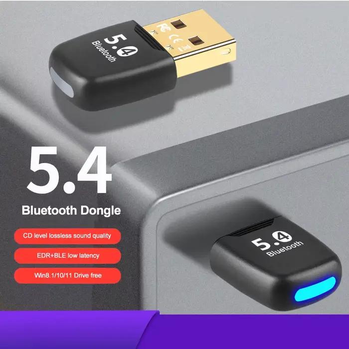 Adaptateur Bluetooth USB 5.4 pour PC Dongle Connecteur Clavier Souris Casque Musique Transmetteur USB Polyvalent Occasions Spéciales